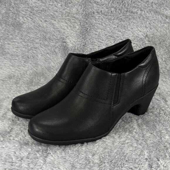 Easy Spirit Womens 8 Caine Slip On Round Toe Casual Shooties Black Bootie - Picture 4 of 8